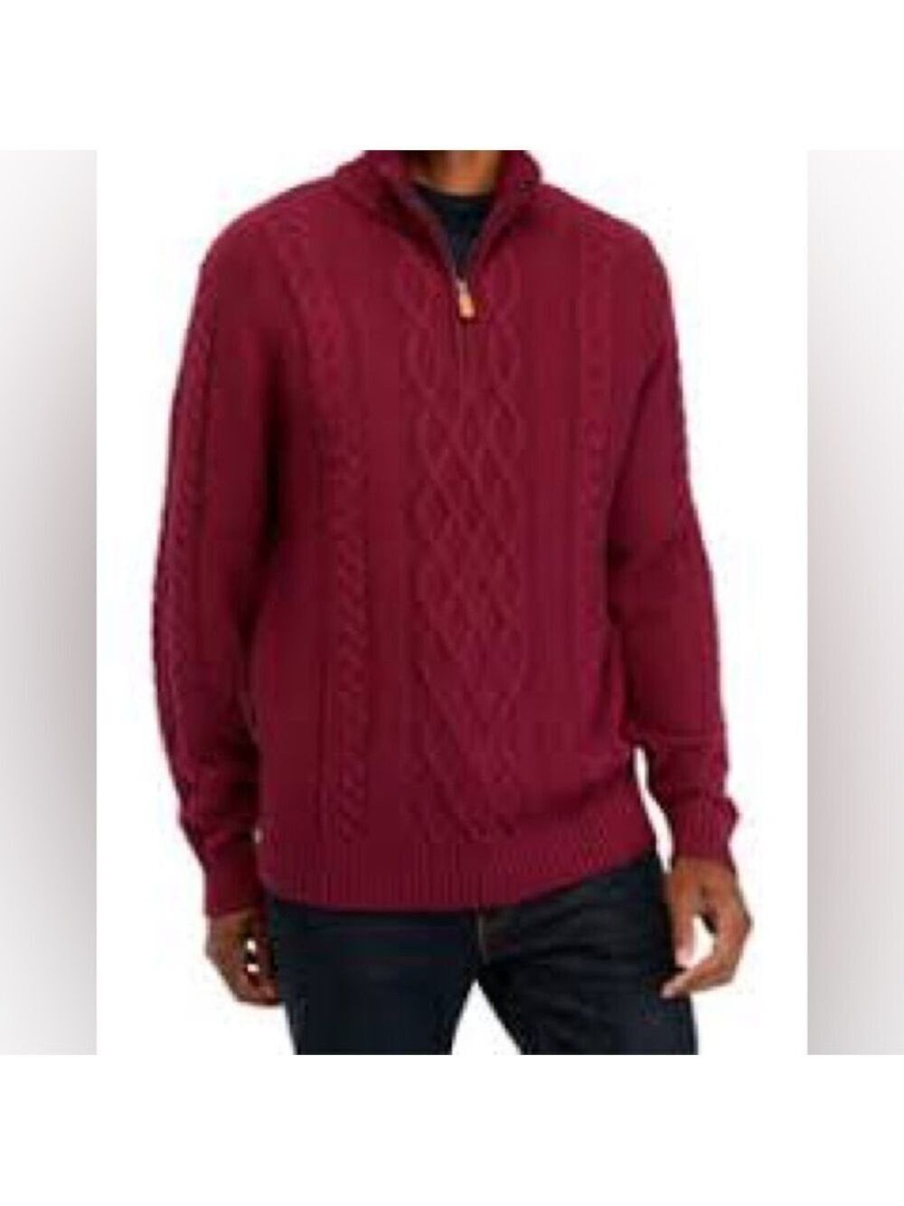 Men’s Crown & Ivy 1/4 Zip Sweater Sz X-Large